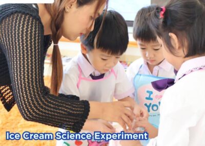 Mixing the ingredients! 🥣👧👦